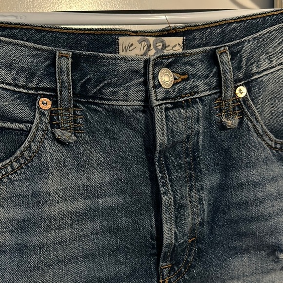 WE THE FREE | Blue Jean Shorts Distressed Frayed Hem - Picture 2 of 11